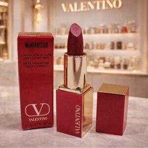 Valentino Rosso Minirosso Travel High Pigment Lipstick 22R Satin 2g New In Box